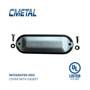 Tapa con Empaque Integrado para Caja Condulet Form 5 Hierro 1/2" a 4" UL